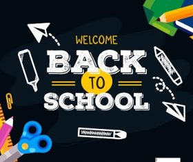 School Arts Back To School Background Vector