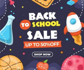 Science Back To School Background Vector