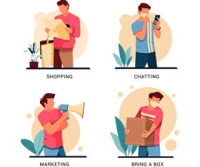 Shopping vector