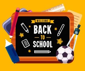 Sports Back To School Background Vector