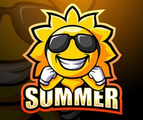 Summer Sun Logo Vector