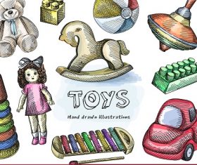 Toys Banner Design Vector