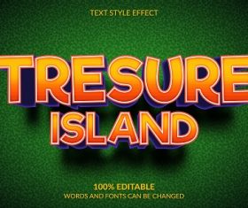 Treasure Island Font Background Vector