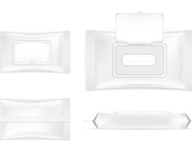 3d packaging realistic template vector