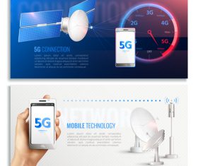 5G connection vector