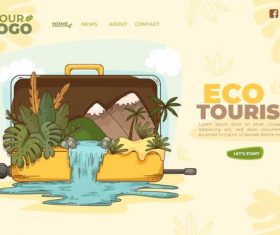 Abstract natural cartoon background vector