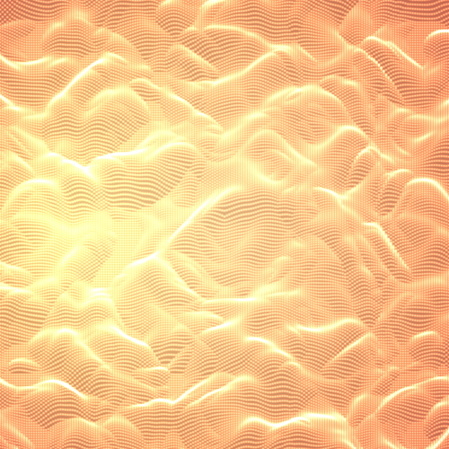 Abstract orange wave mesh background vector