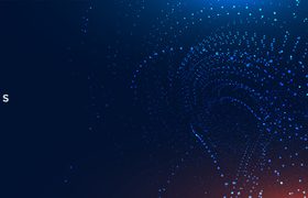 Abstract particles background vector