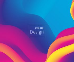 Abstract rainbow liquid background vector