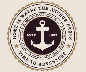 Anchor logo vector