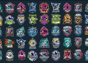 Animal logo collection vector