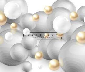 Background sphere with 3D effect vector