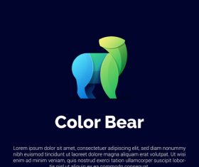 Bear logo vector