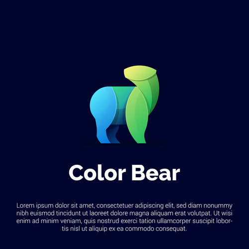 Bear logo vector