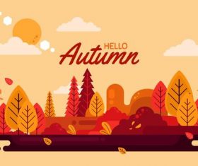 Beautiful landscape vector