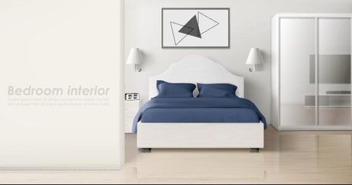 Bedroom interior vector