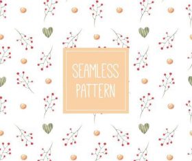 Berry background seamless pattern vector