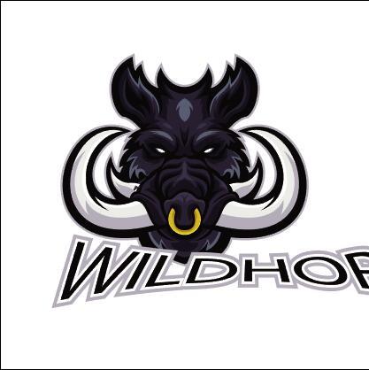 Big horn hog esport logo vector