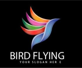 Bird flying vector
