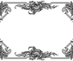 Black frame vector