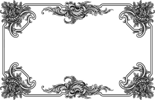 Black frame vector