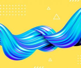 Blue flow background vector