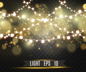 Blurred background with shiny lights vector