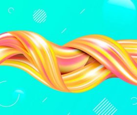 Bright yellow flow background vector