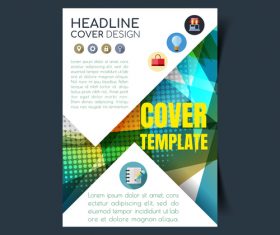 Brochure cover template vector