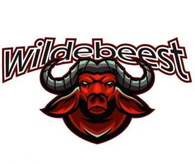 Buffalo esport logo vector