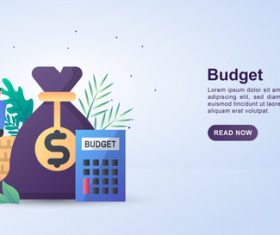 Bugget concept illustration vector