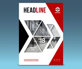 Business brochure cover vector