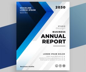 Business brochures in modern style vector