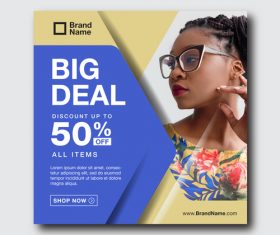 Business promotion cover design vector