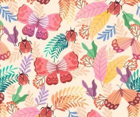 Butterfly background pattern vector