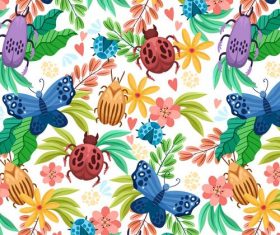 Butterfly pattern vector