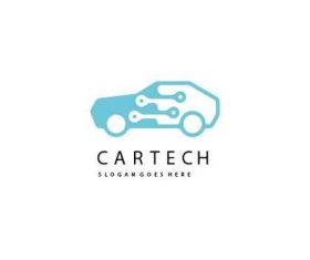 Car technology logo vector