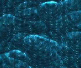 Chaotic abstract wave mesh background vector