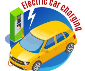 Charging cartoon vector