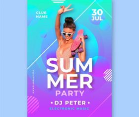 Club party card vector