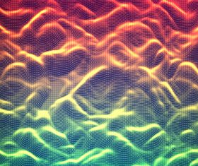 Colorful abstract wave mesh background vector