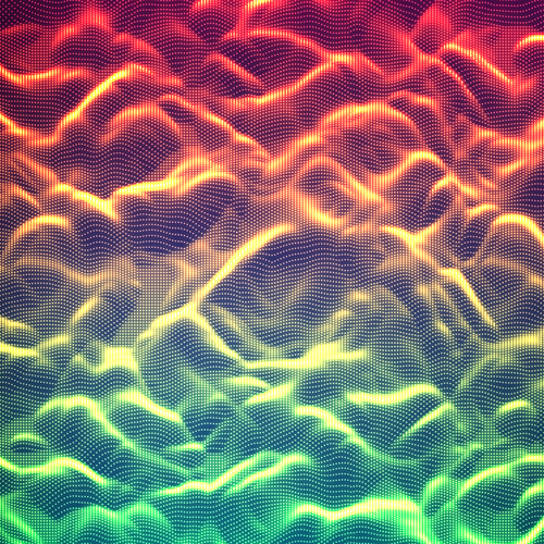 Colorful abstract wave mesh background vector