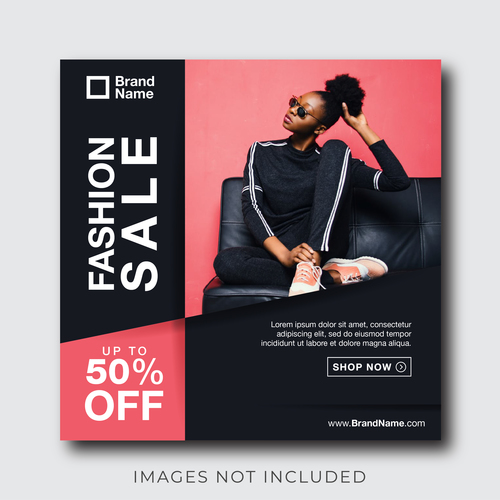 Commercial sales template design vector