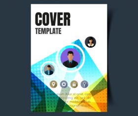 Company cover template vector