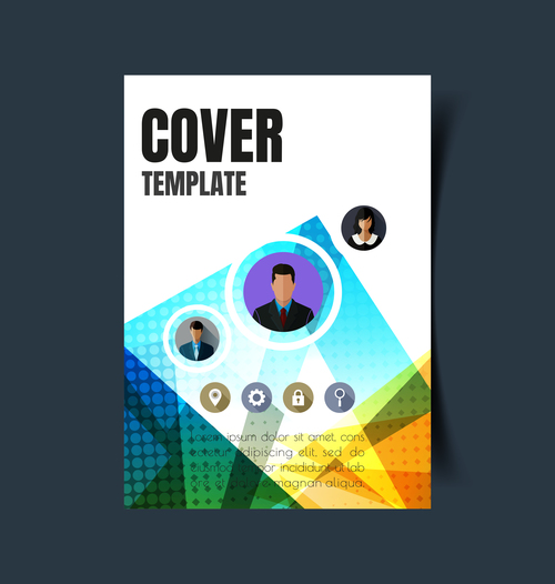 Company cover template vector