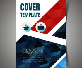 Company promotion cover template vector