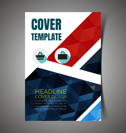 Company promotion cover template vector