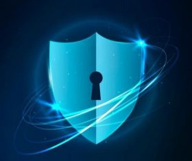 Computer safety technology icon vector