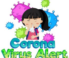 Corona virus alert vector
