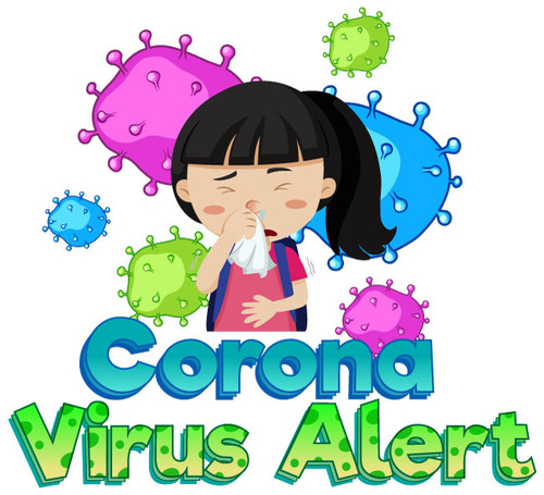 Corona virus alert vector